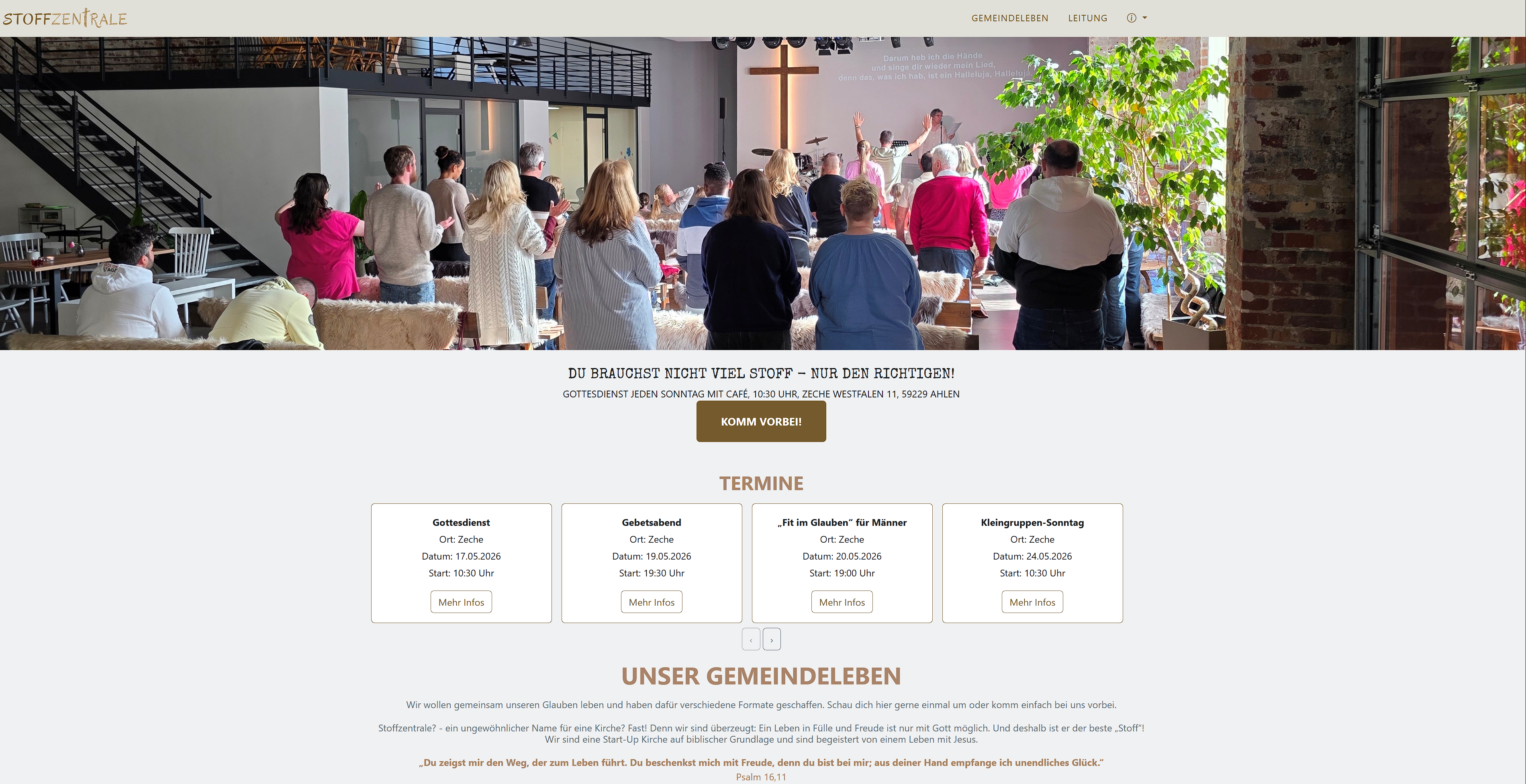 Homepage der Stoffzentrale Ahlen e.V.
